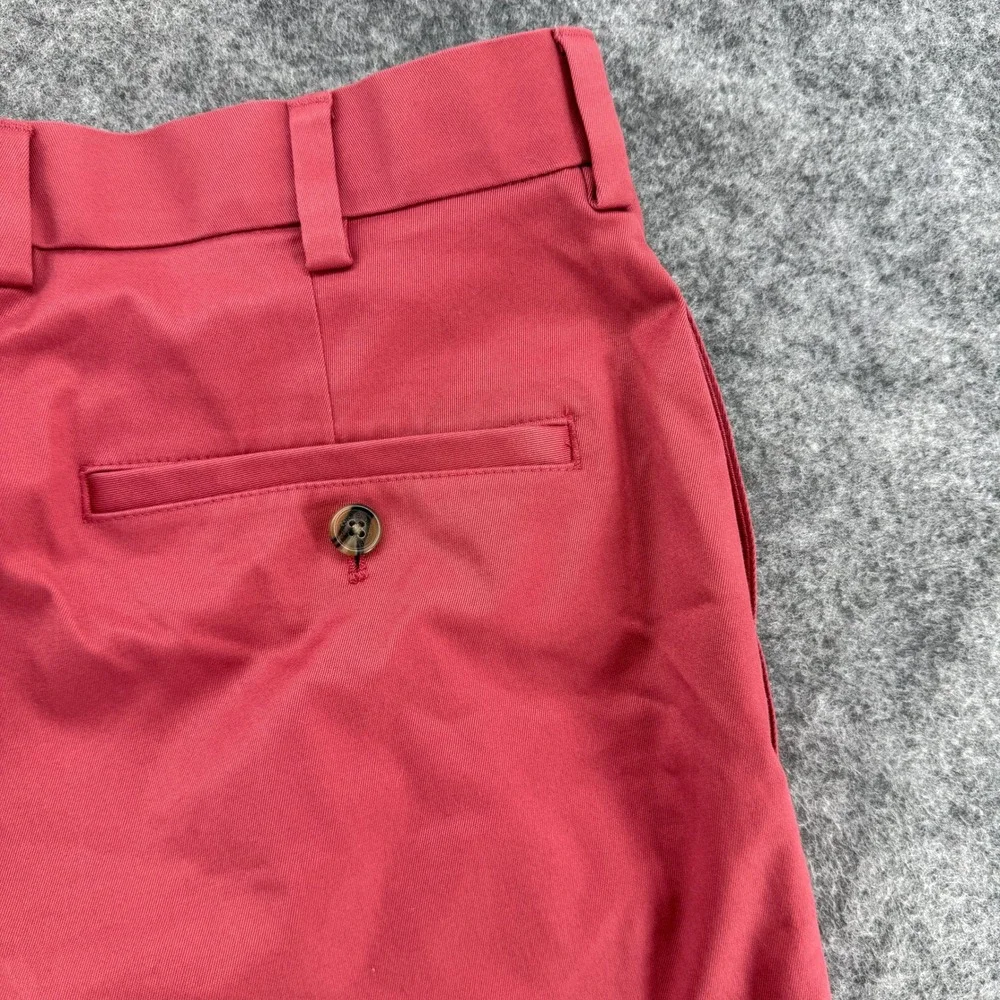 Brooks Brothers Advantage Chino Men 35W Red Pink NWT Waistband Flat Front